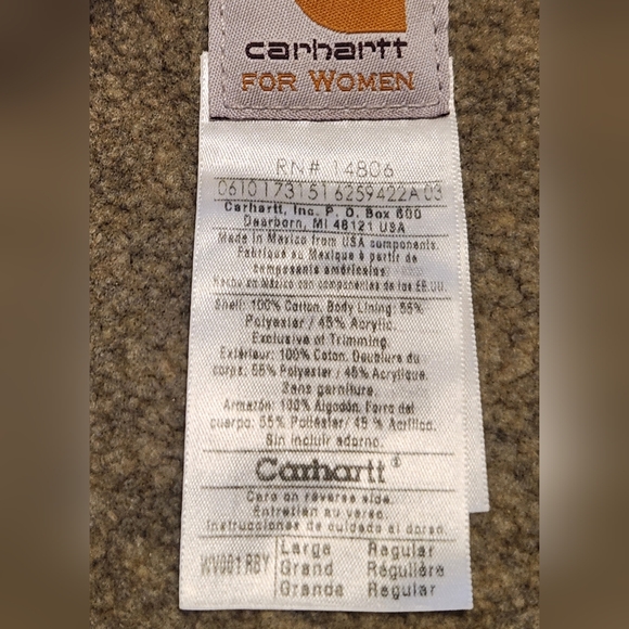 Women Carhartt Ruby Sherpa Lined Vest. Size L. EUC. - Picture 3 of 7